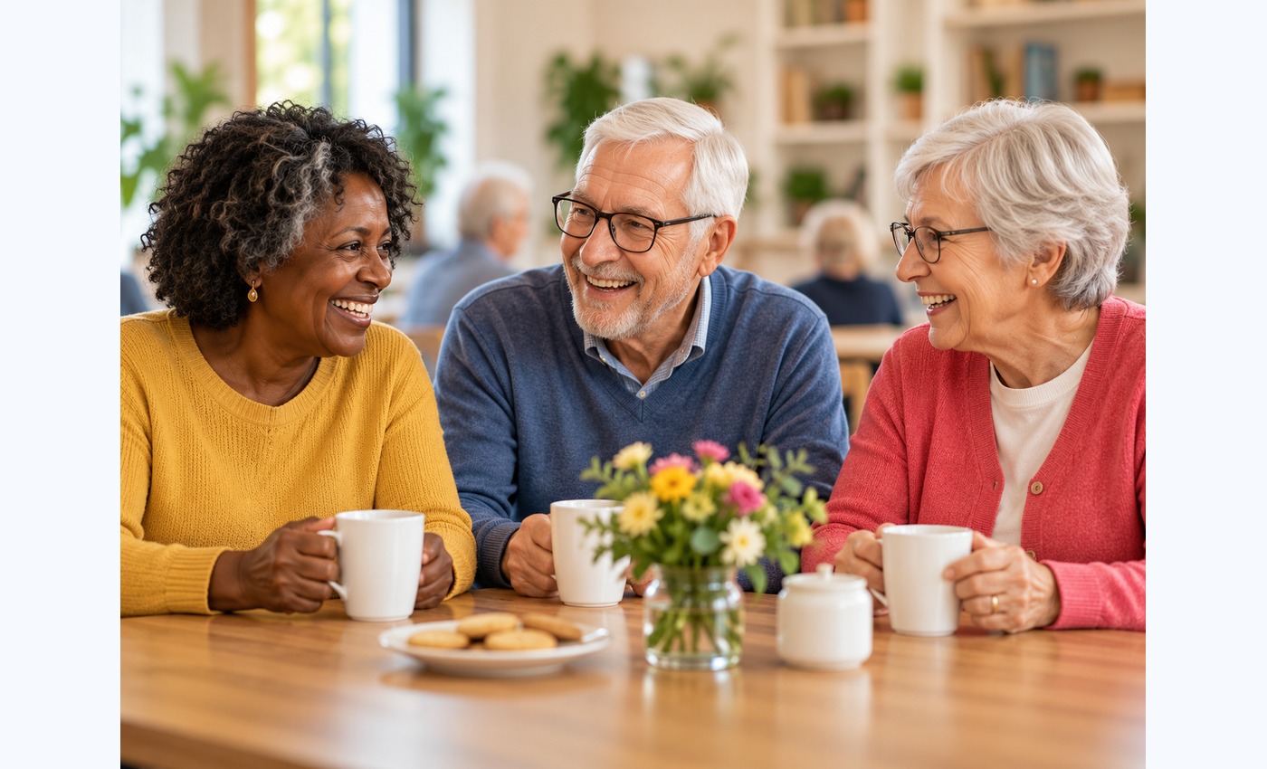 A welcoming community scene for older people